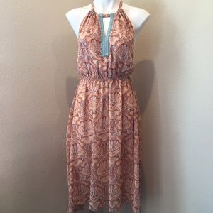 MM Couture by Miss Me Beaded Halter Dress